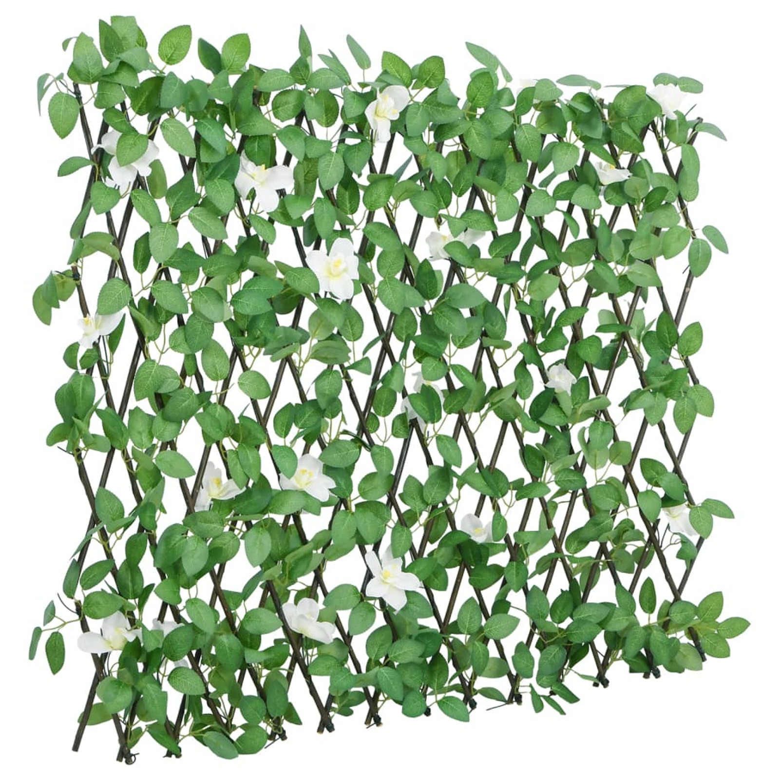 Image of Waterproof Artificial Ivy Trellis, Wall Hanging, Decorative Trellis With Lattice Design, 186x30 Cm