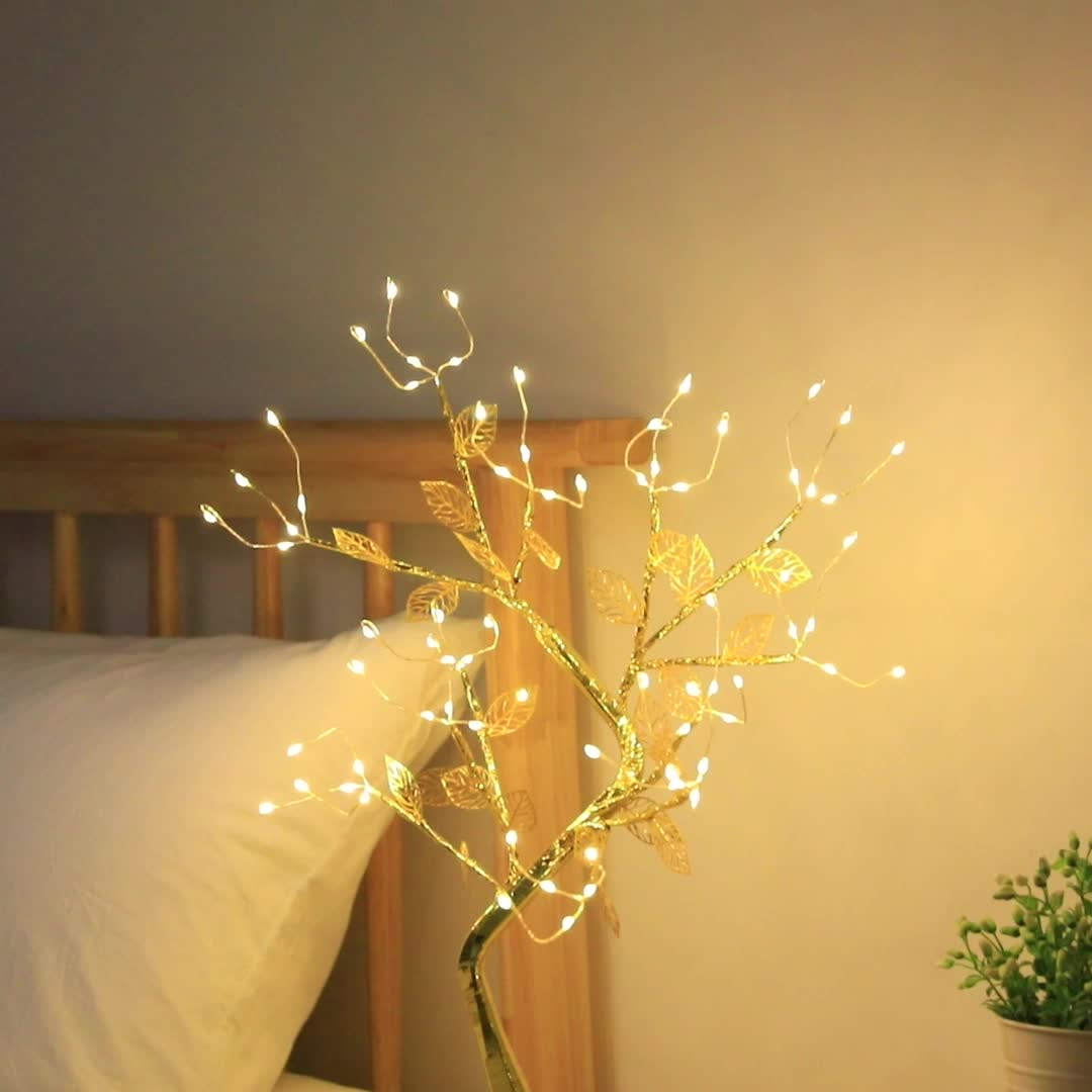 Tabletop Bonsai Tree Branch Light 72led Wire String Lights - Temu