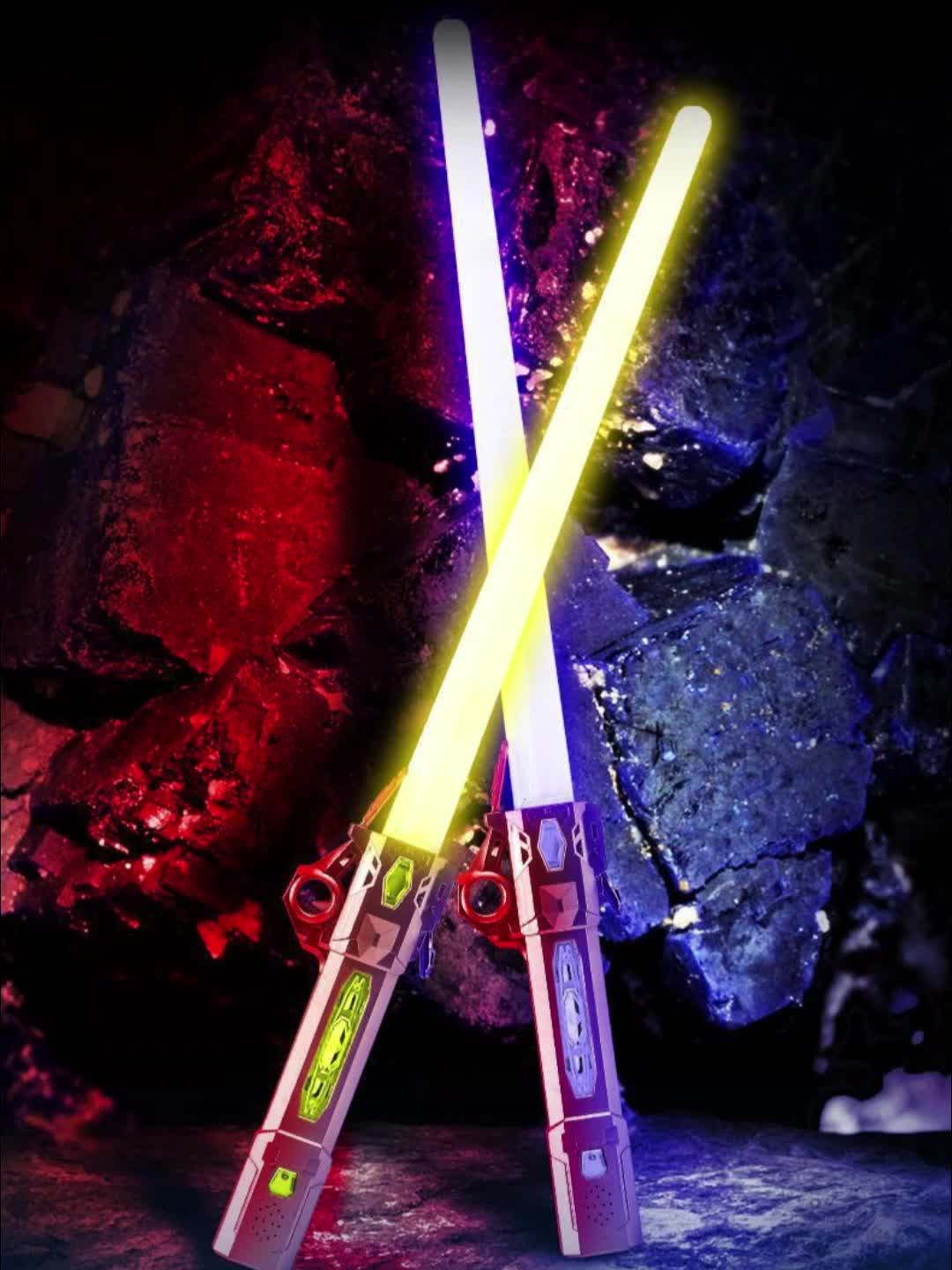 Children's Glow-in-the-dark Flashing Sword Toy,light Up Saber, Led Light  Swords With Fx Sound And Realistic Handle, Expandable Light Up Toy For Kid  Adult, Warriors And Galaxy War Fighter - Temu