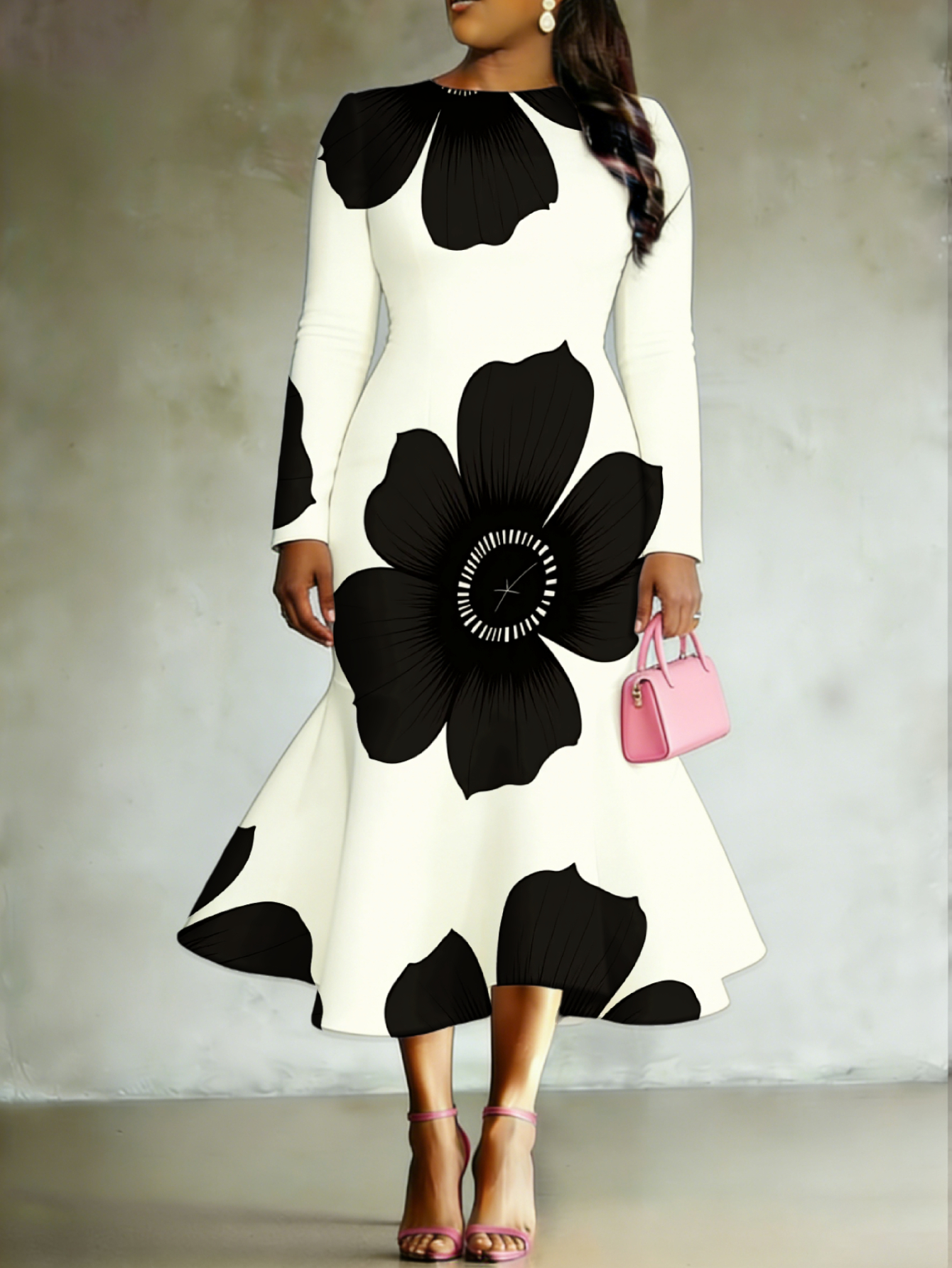 white formal halter dress ALISSA