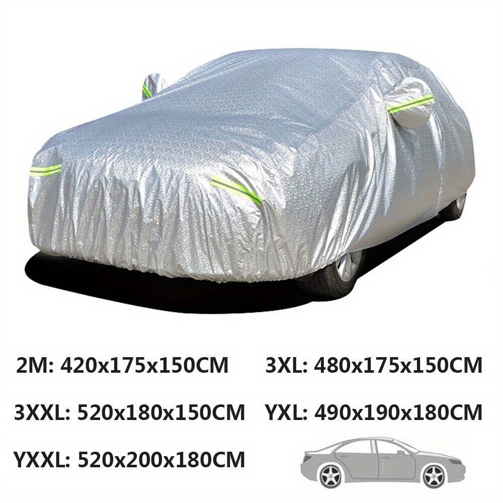 TEMU Car Cover Outdoor Suv Car Cover Universal Full Car Covers For Automobiles All Weather Waterproof Uv Protection Windproof Rain Dust Scratch Snow