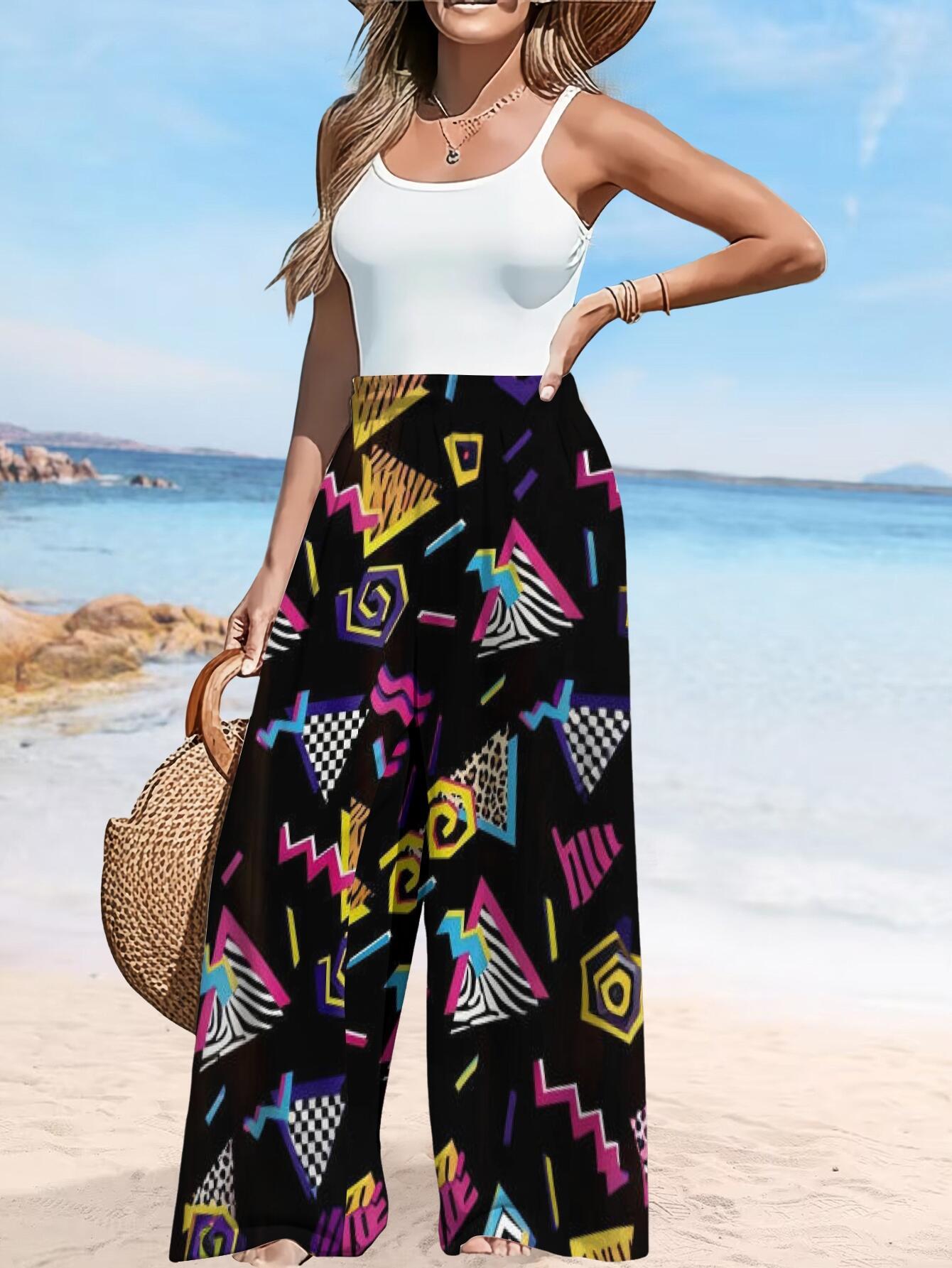 women's retro 80s party leggings crazy pants neon stretchy