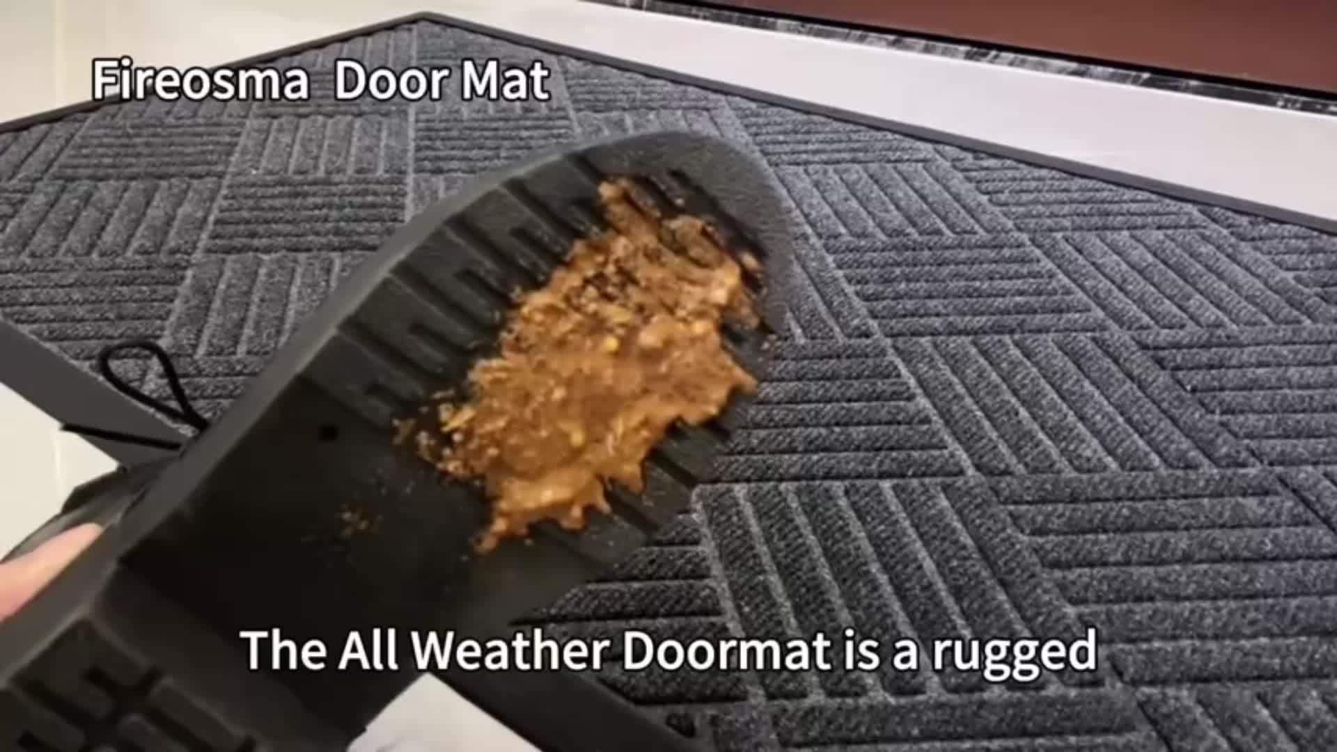 Fireosma Door Mat, Welcome Mats Outdoor, Front Door Mat for