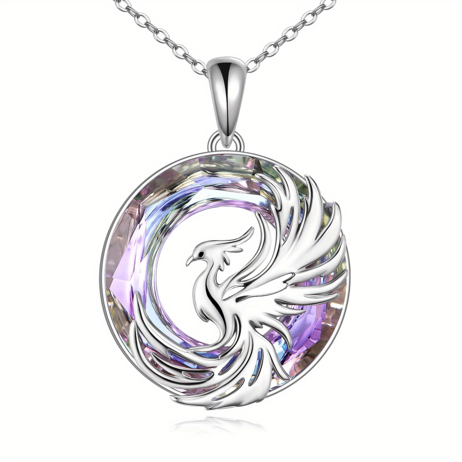 Women's 925 Sterling Silver Phoenix Pendant Necklace