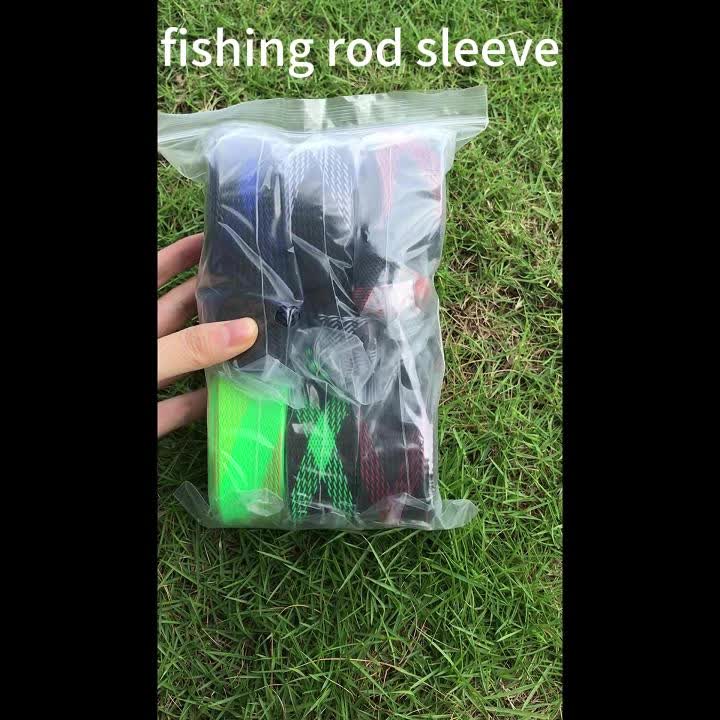 1/6 Sets Fishing Pole Sleeves With Rod Strap, Fishing Rod