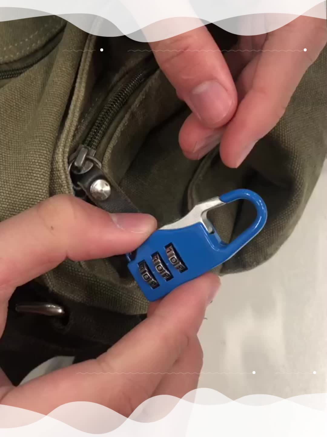 Zipper Locks Backpacks