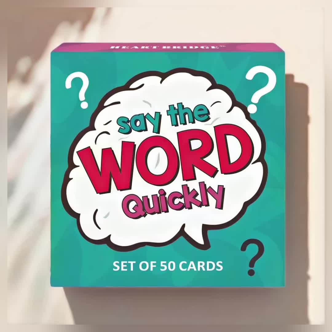 HEART BRIDGE Quick Word Guessing Challenge Card Game