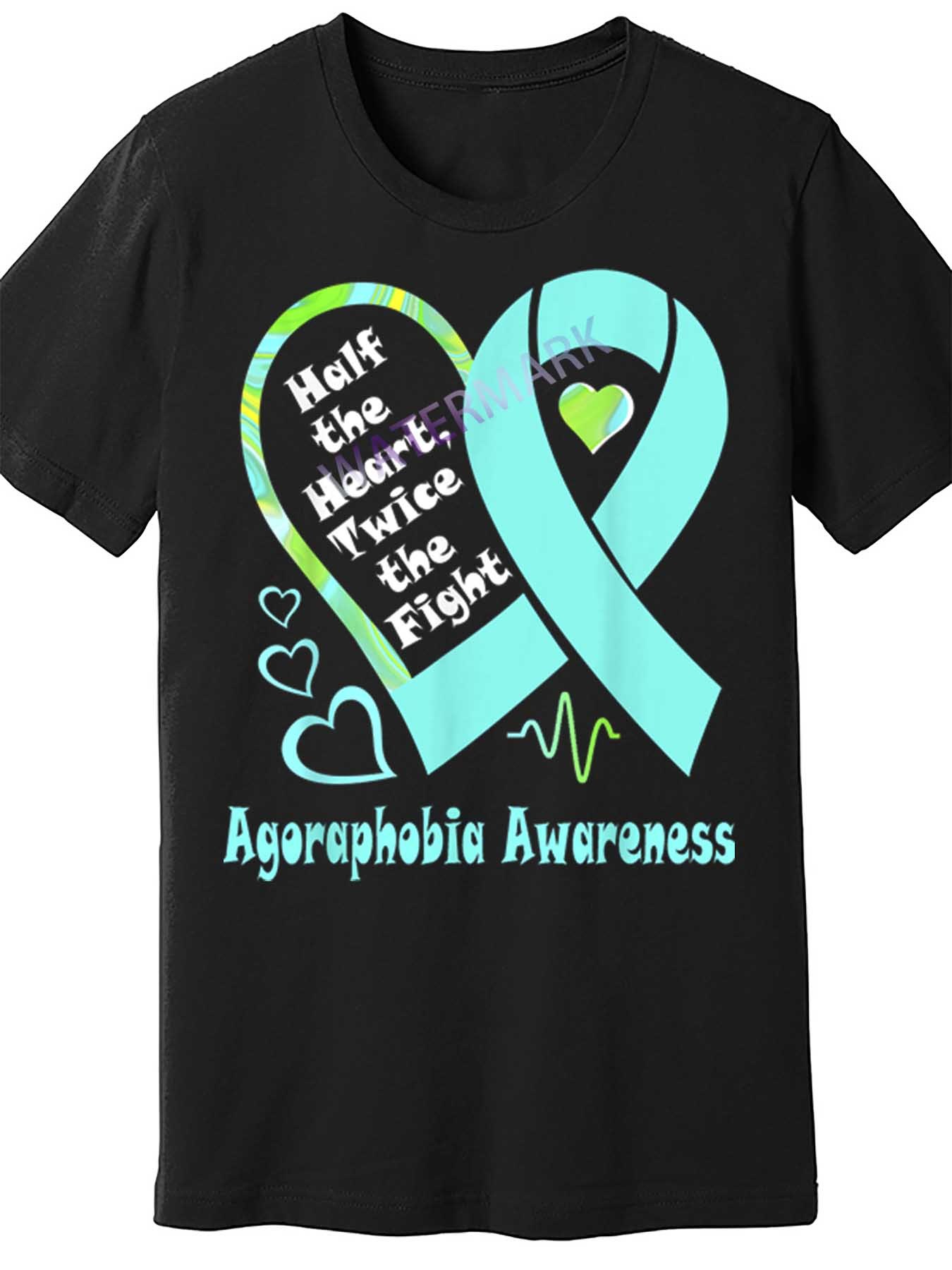 "Half The Heart Twice The Fight" Men T-shirt - Mental Health Awareness