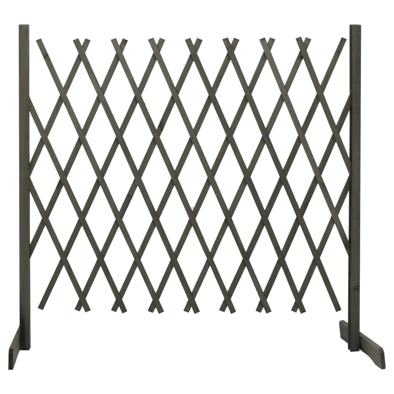 E-shop Gartengitterzaun Grau 180X100 Cm Tannenholz