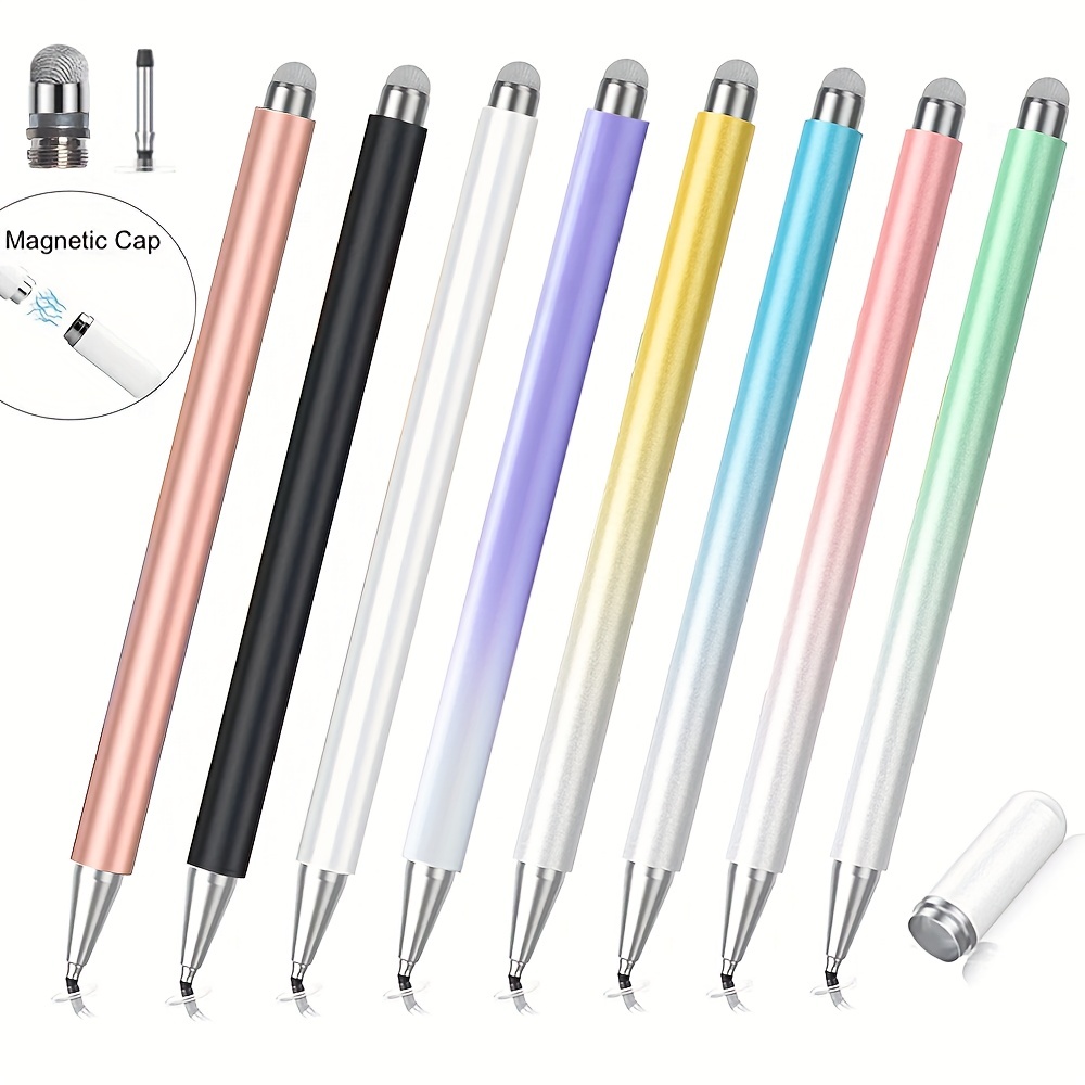 5pcs Different Color Pens For Note Taking, Ballpoint Pen Tip, Pen Holder  Type, For Phone Tablet Computer Capacitive, Office Stylus, Black Ink, Smart  T