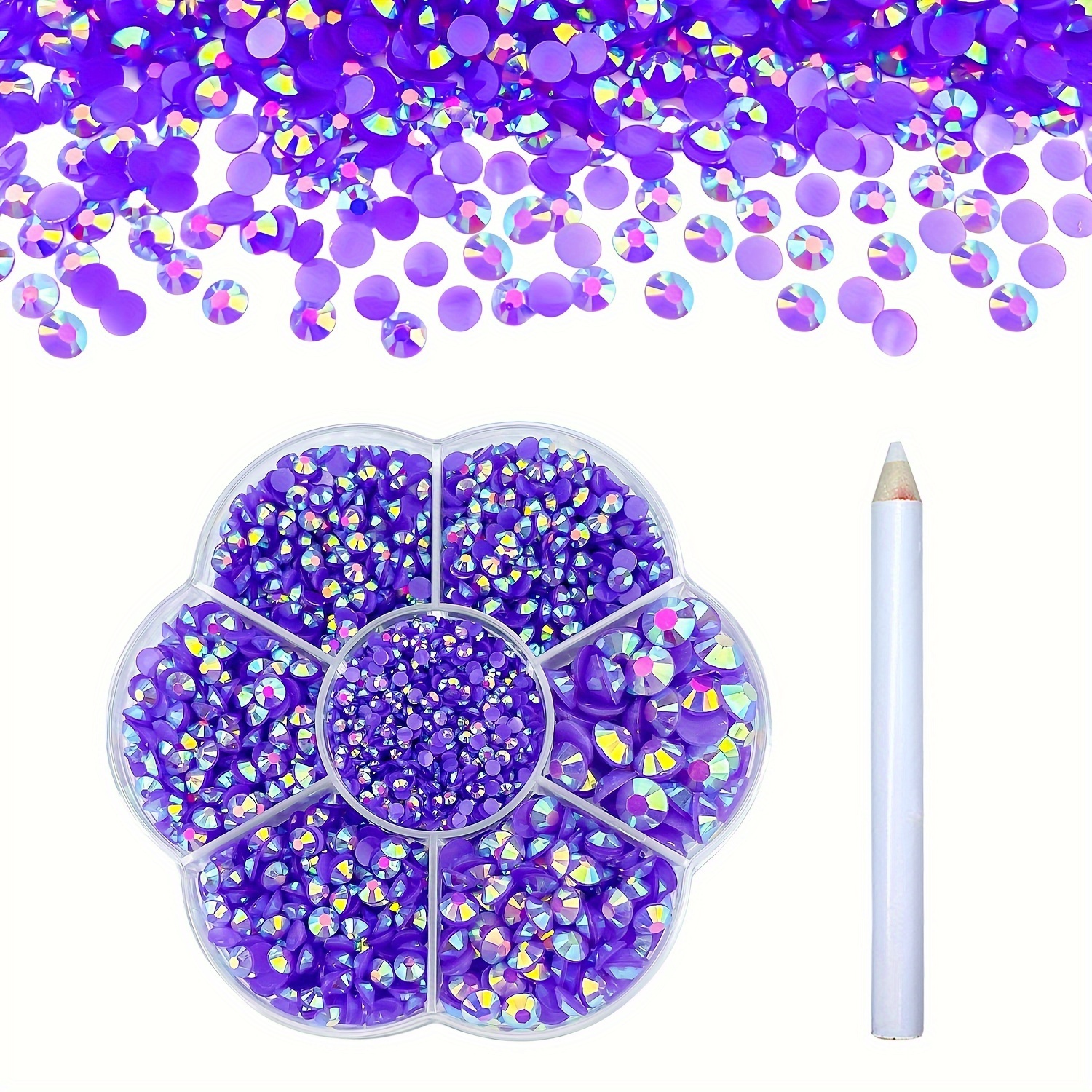 11000Pcs Purple Rhinestones Flatback with b7000 Glue for Crafts Clothes  Clothing Crafting, Dark Purple Flat Back Gems for Shirt Shoes Sneakers,  Violet