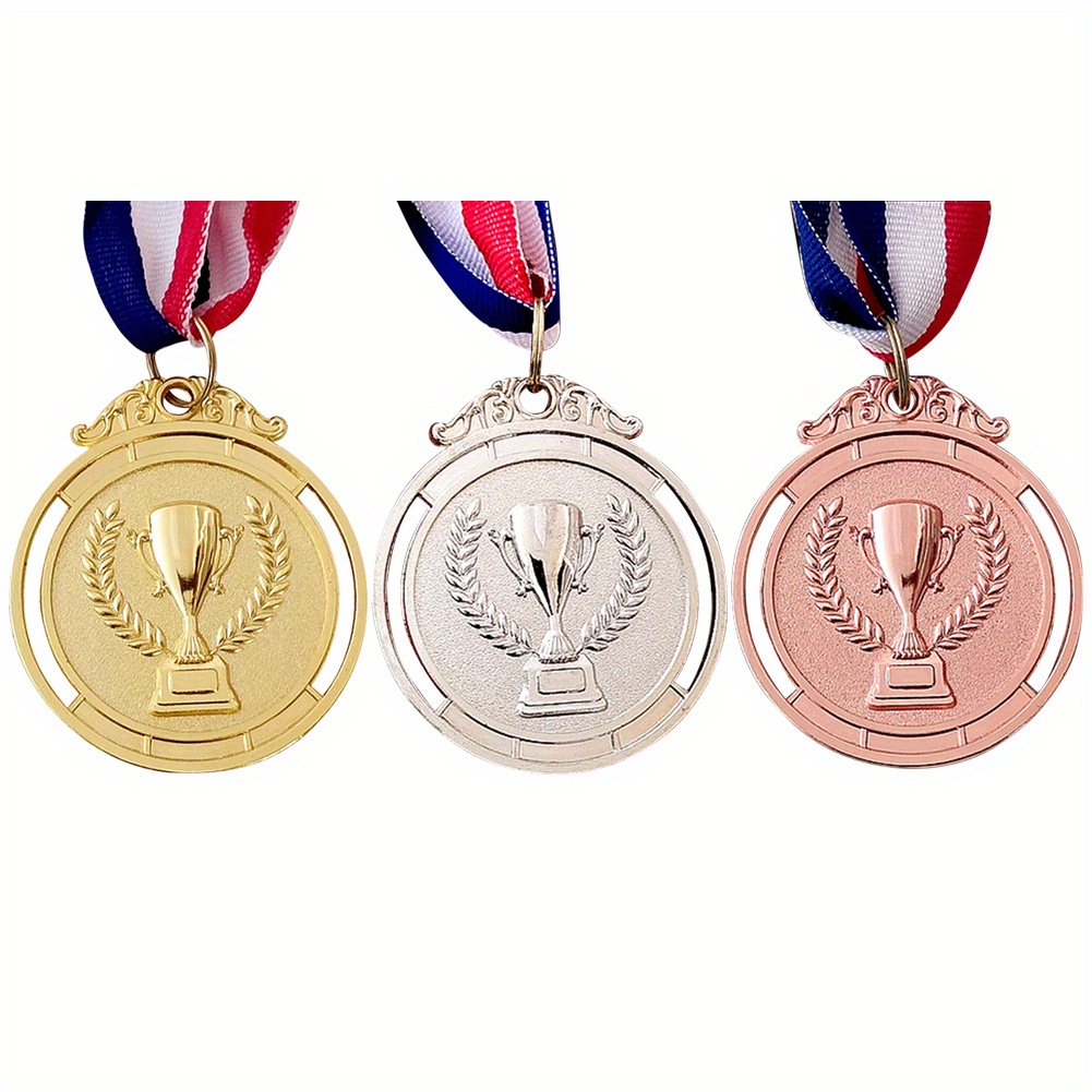 Toyvian Medallas de juguete de juguetes Medallas de metal Medallas  ganadoras Medallas para niños Medallas de juguete Medallas de competencia  Medallas