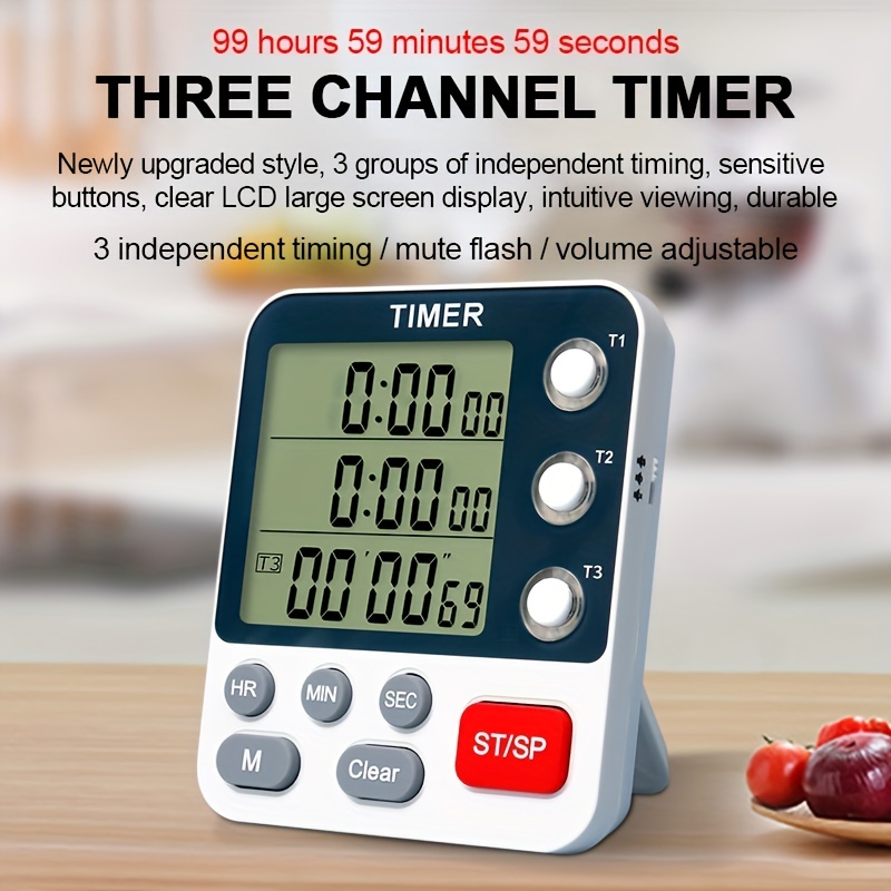 Small Digital Display Timer Silent Timer Kitchen Cooking Desk Timer for  Housewives