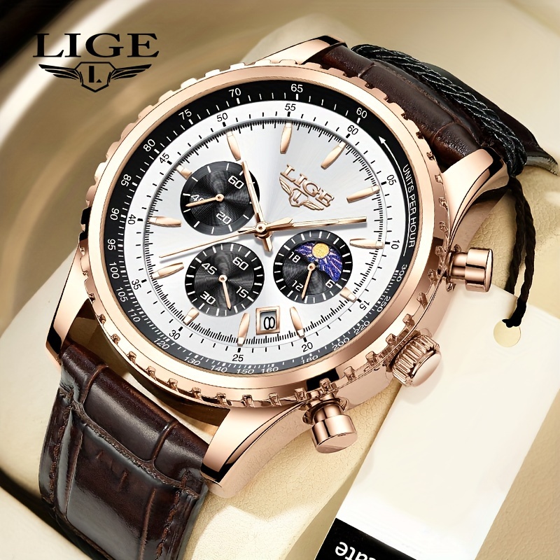 LIGE Montre D affaires Pour Hommes Top Marque De Luxe Montre