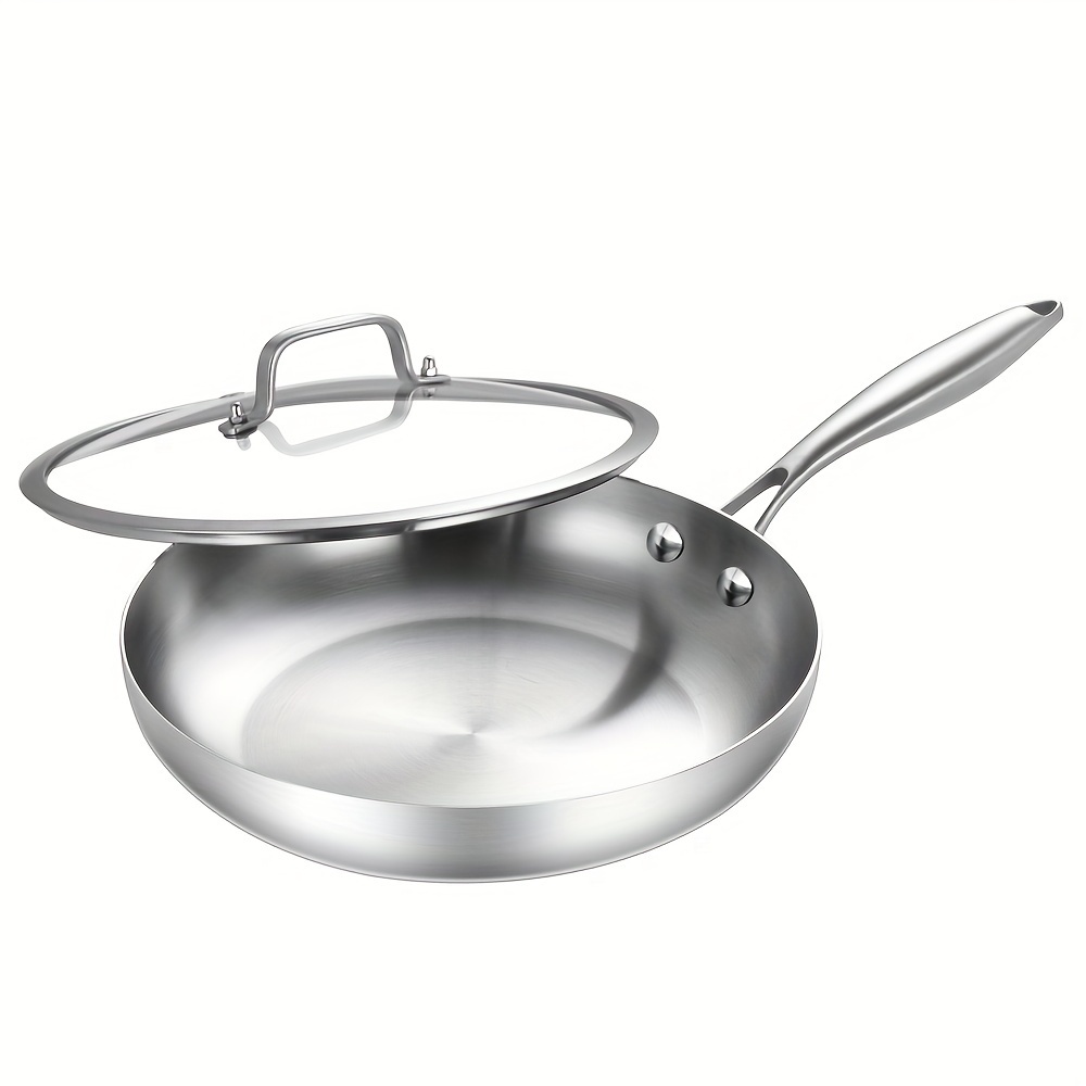 Stainless Steel Frying Pan Household Multifunctional Cooking - Temu