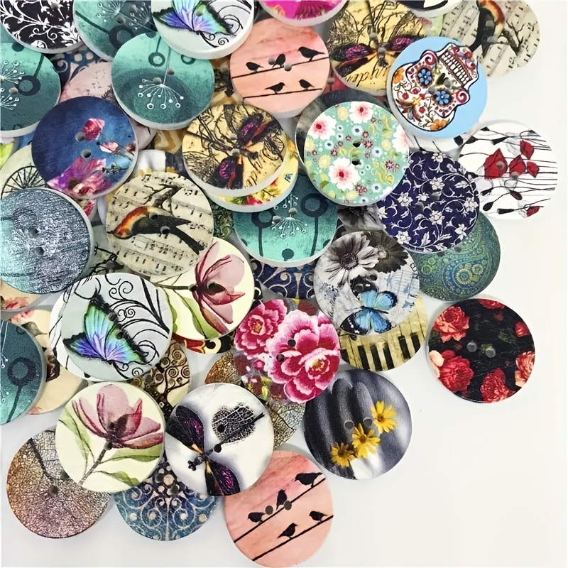 800 Pcs Assorted Sizes Resin Buttons ,Round Craft Buttons for Sewing DIY Crafts,Children's Manual Button Painting