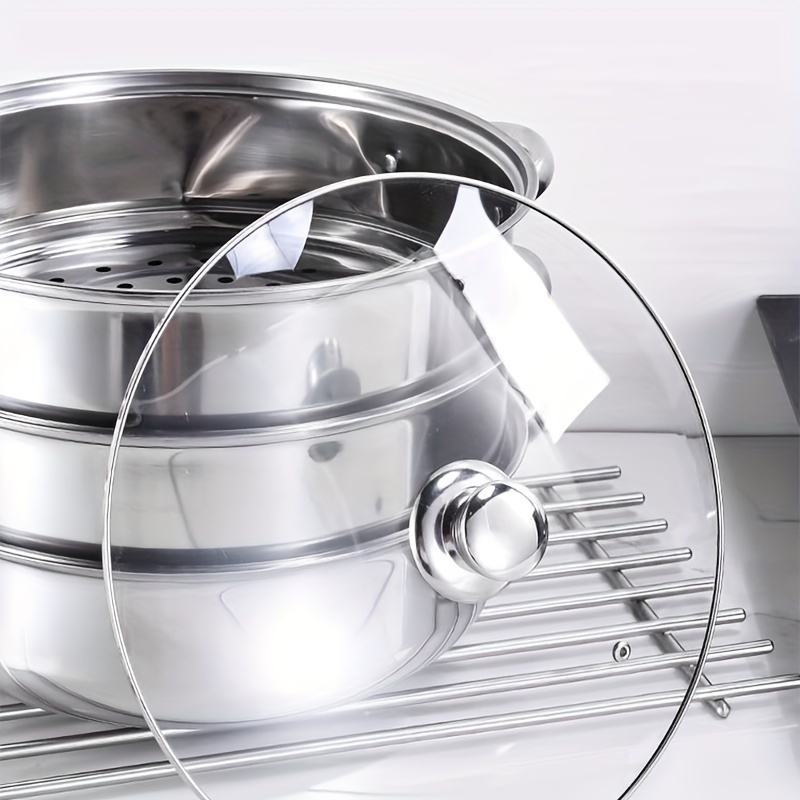 3 tier Stainless Steel Steamer Set Easy Chinese Kitchen - Temu