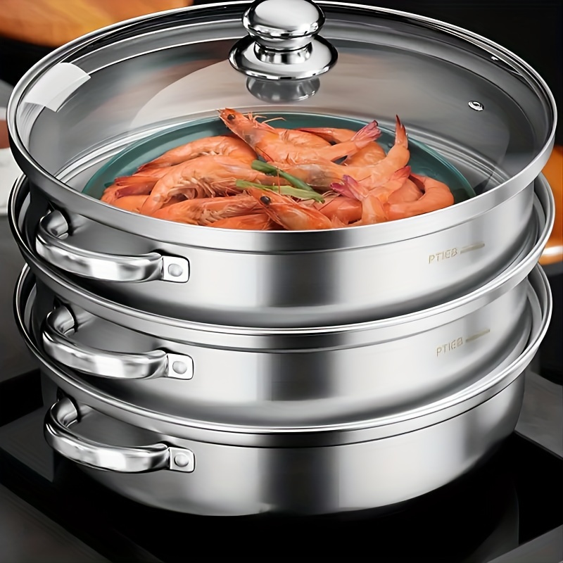 Cooking Pots With Silicone Border Glass Lids - Temu