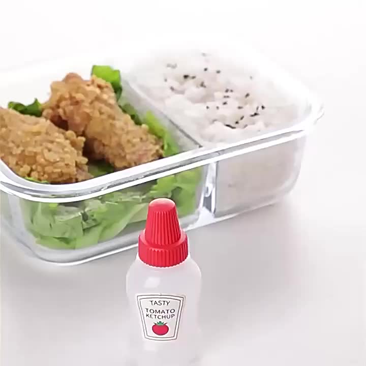 2pcs Mini Sauce Squeeze Bottle