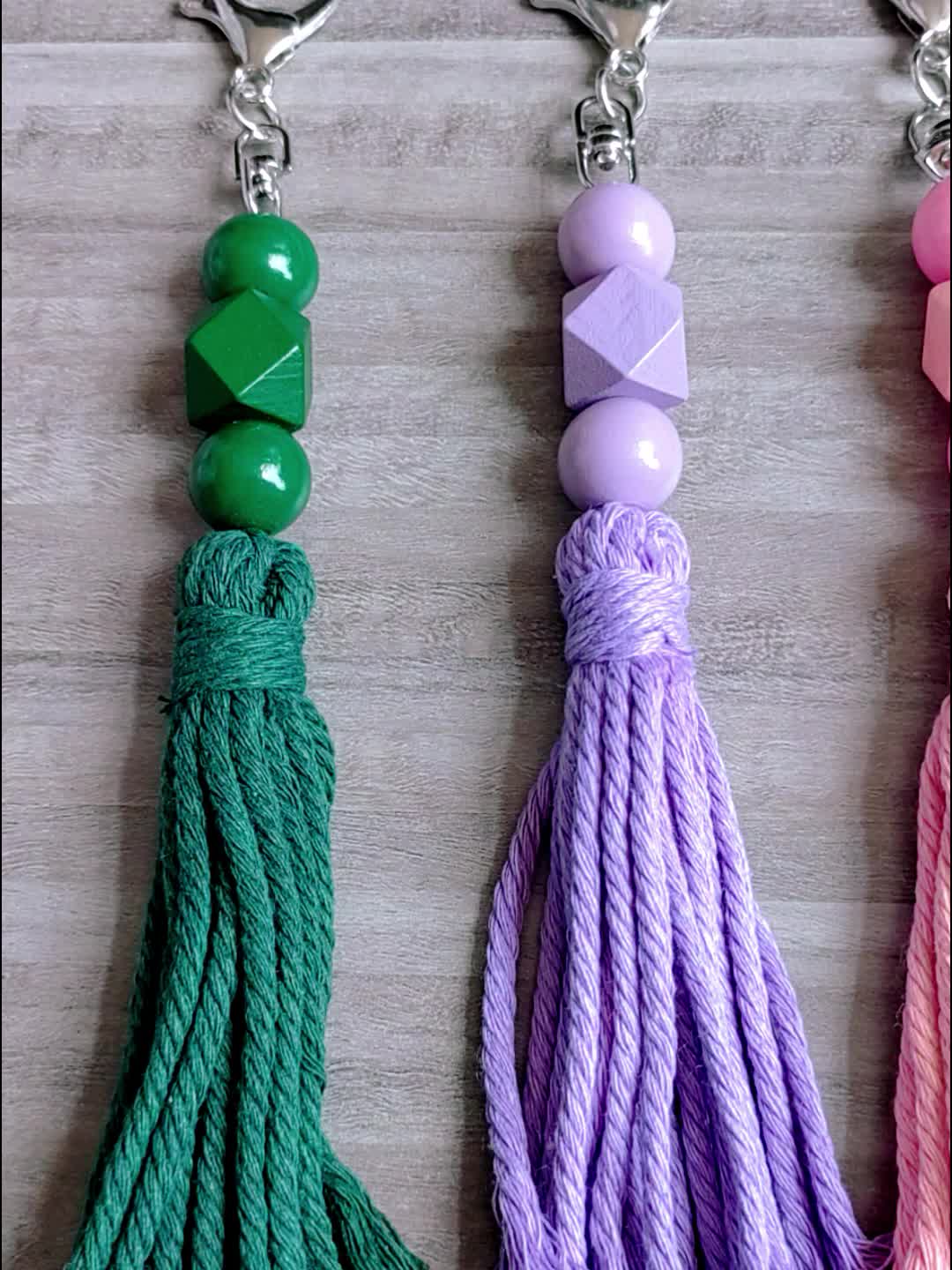 Hemp keychain sale diy