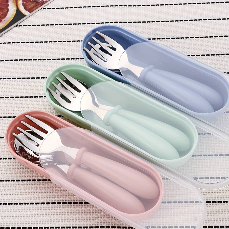 Buy Toddler Utensils, Easy to Use Toddler Silverware Set, Made in Korea, BPA-Free, Toddler Forks & Spoons, Baby Utensils 6-12 Months