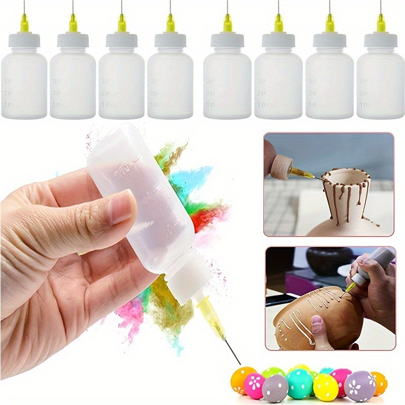 E-outstanding Glue Spreader 4pcs White Plastic Glue Smear Sticks Applicators