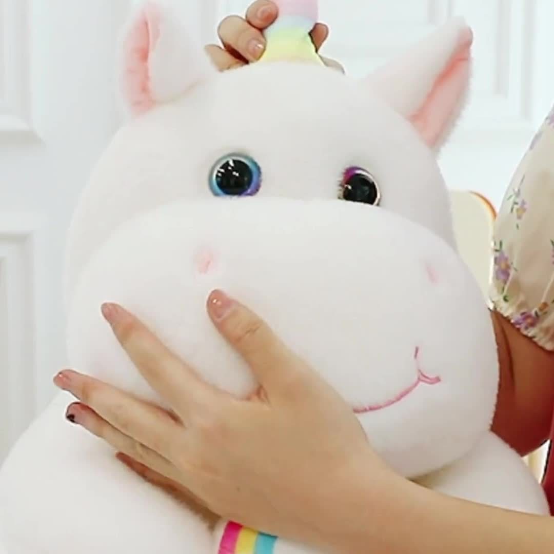 Calf Unicorn Doll Pillow Plush Toy With Wings Sofa Decoration