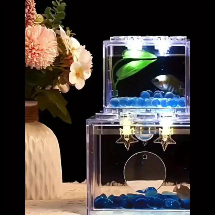 Transparent Fish Tank Acrylic Ornamental Fish Tank Creative - Temu