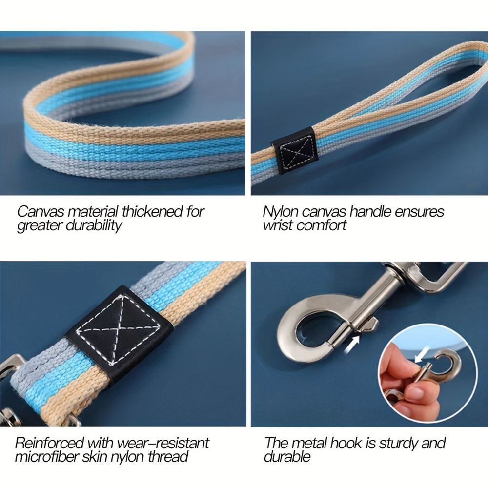 Thickened Pet Canvas Traction Rope for Dog Training
