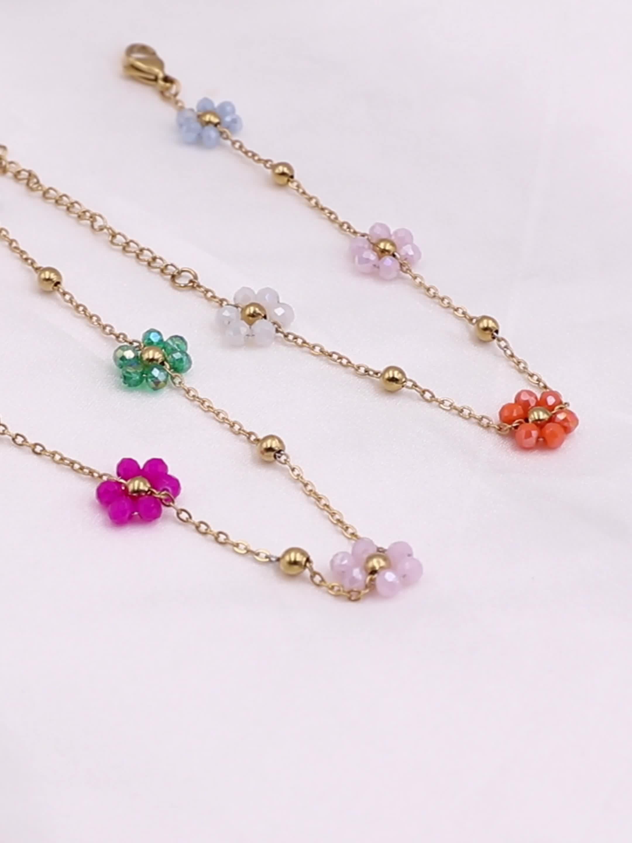 Boho Stainless Steel Necklace & Bracelet Set for Special Occasions