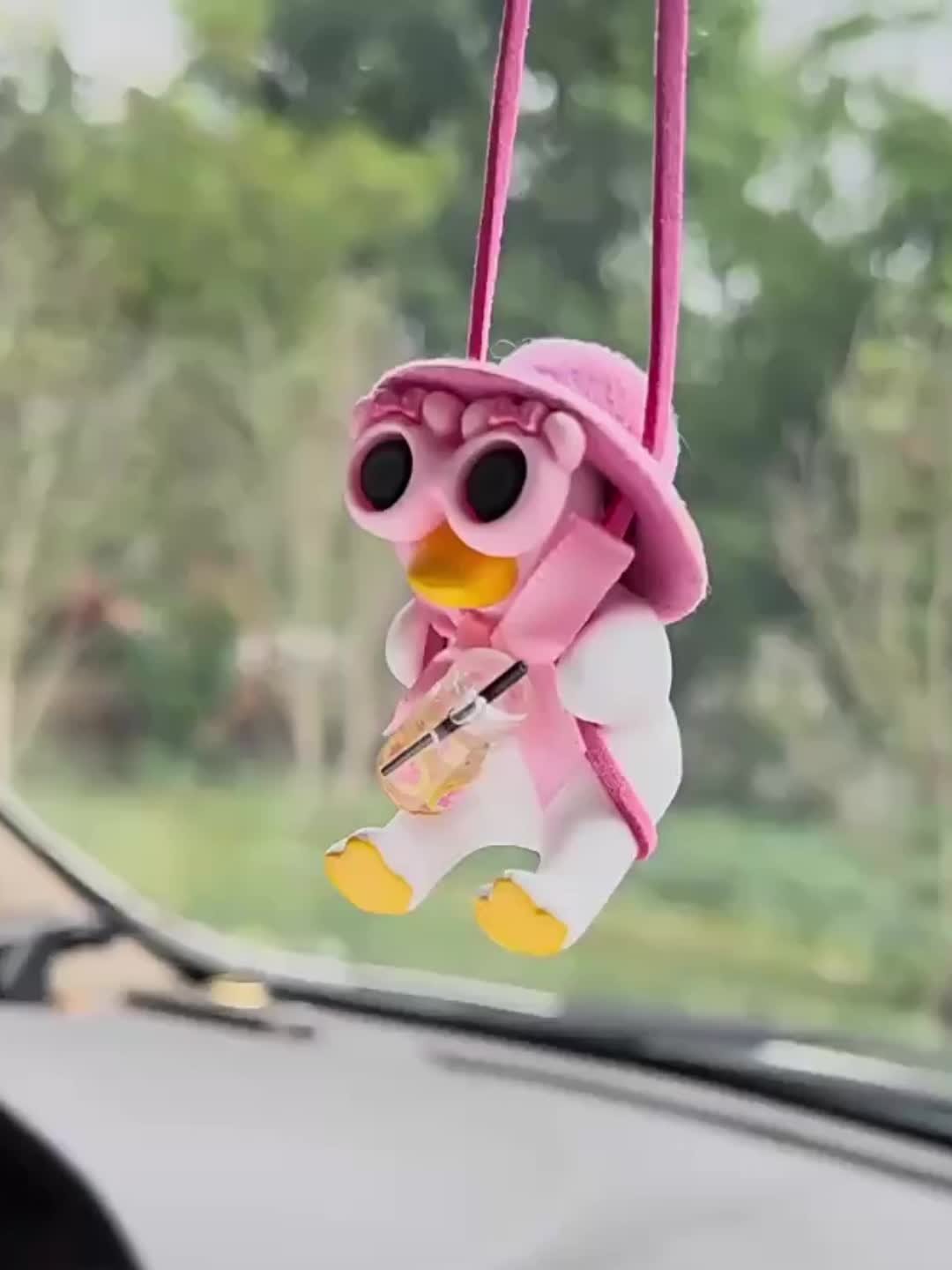 Tohuu Swinging Duck Car Ornament Super Cute Anime Car Accessories