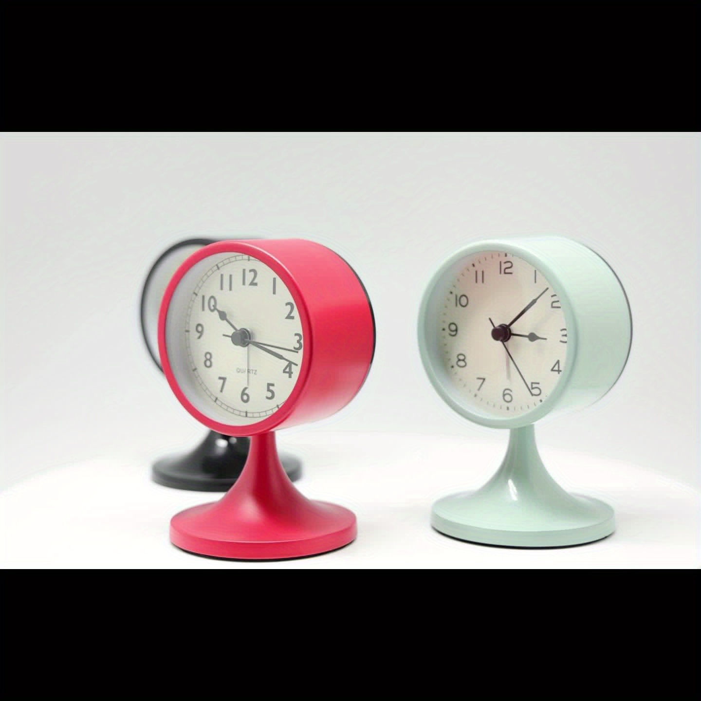 metal alarm clock vintage creative silent table clock - Temu Japan, image size:1440x1440