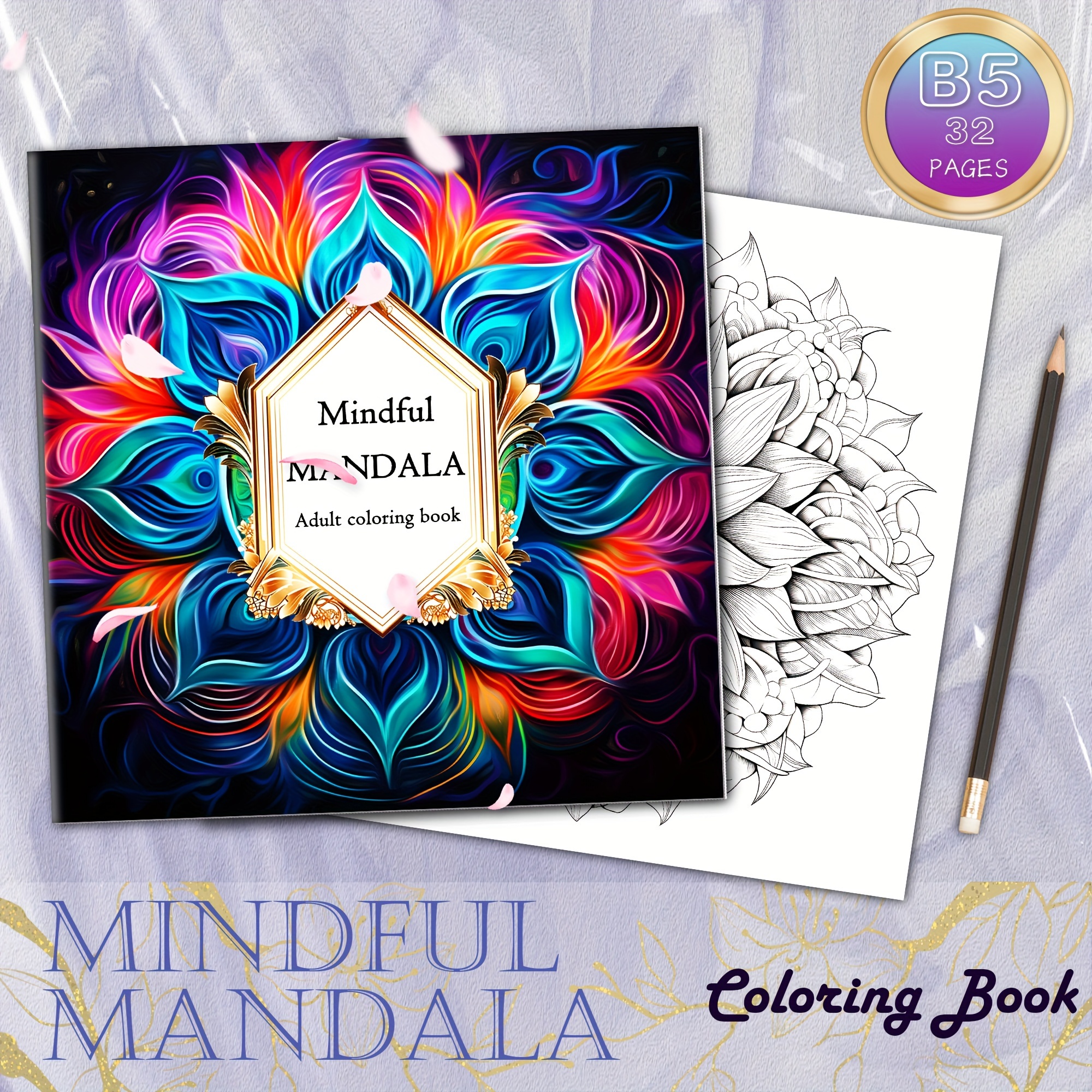 Yin Yang Coloring Book. A Mindful Adult Coloring Book For Stress