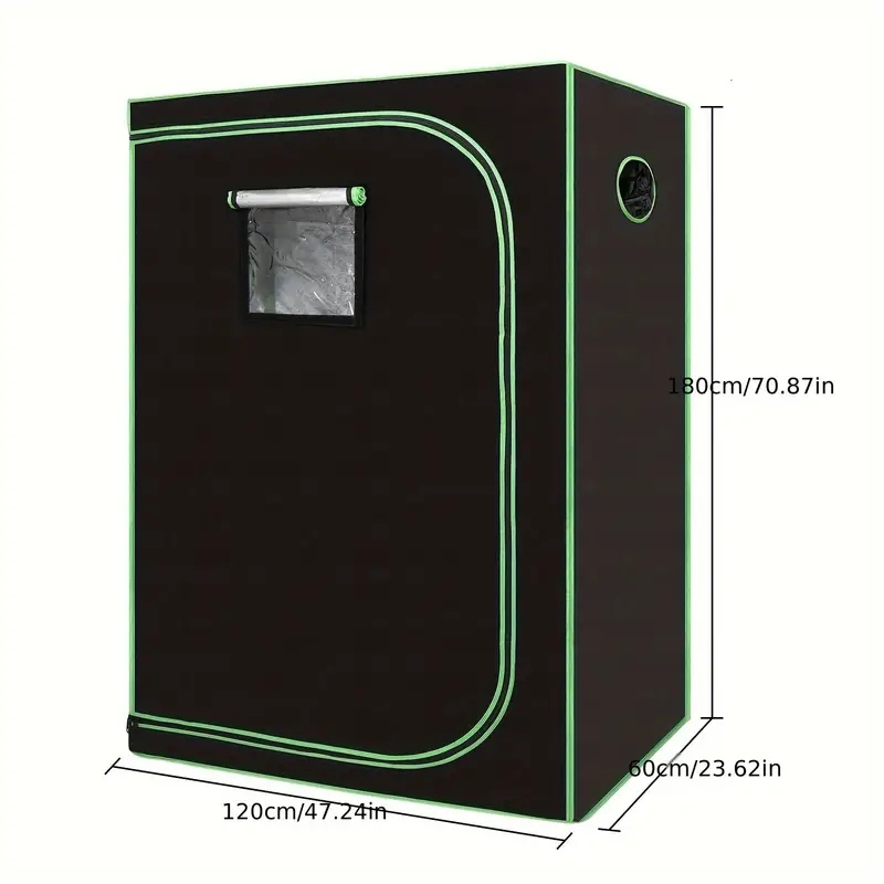 

120x60x180cm Grow Tent 1pc Made Of 600d Highly Reflective Mylar With Observation Window For Indoor Plants Hydroponic Growth Garding Sprouting