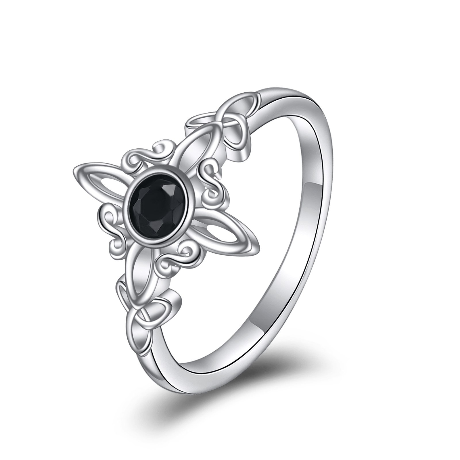 Witches Knot Ring 925 Sterling Silver Witch Celtic Knot Ring