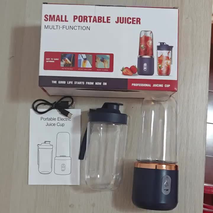 Licuadora y exprimidor portátil 2 en 1 con 6 cuchillas, carga USB y diseño de doble vaso - Perfecto para hacer batidos, milkshakes y bebidas frías, lo que lo convierte en un regalo ideal para el Día de San Valentín, Acción de Gracias, Halloween, Navidad y el Día de los Padres. - Imagen 13