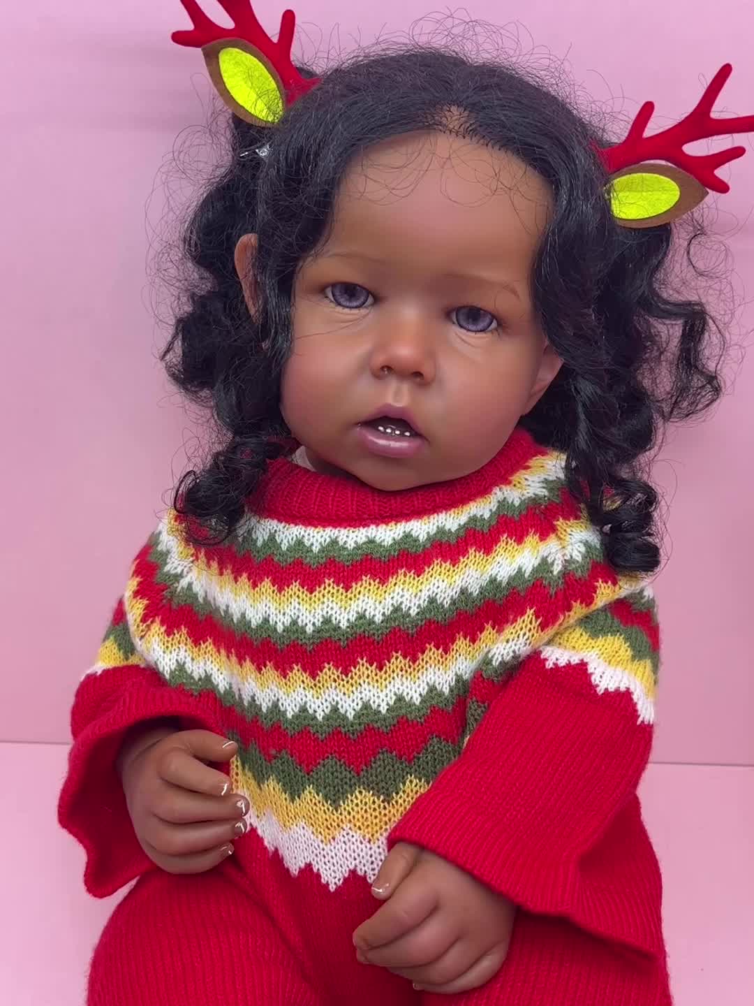 21-22 Inch Lovely Tutti Reborn Dolls Artist Painted Bebe Reborn Doll With  Rooted Hair For Children's Toy Bebê Reborn