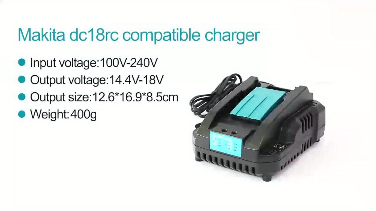 1 Unidad, Cargador Demeras 18rc T-type, Cargador Portátil Makita, Cargador  Repuesto, Cargador Universal Herramientas Eléctricas 90-260v 50/60hz, Carga  Doble Pulso Inteligente, Elementos Esenciales Apartamentos, Elementos  Esenciales Dormitorios