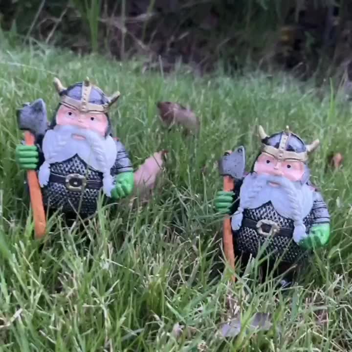 Victor Viking Warrior Dwarf Gnome Statue: Add A Touch Of Nordic