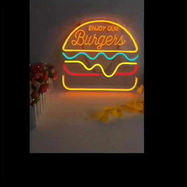 Insegna Neon LED Hamburguer