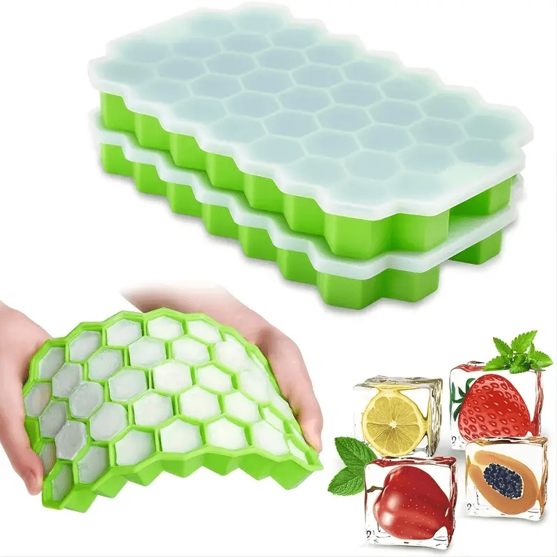 Silicone Ice Dice Container Ice Cube Mould Maker Garden Party Fruit