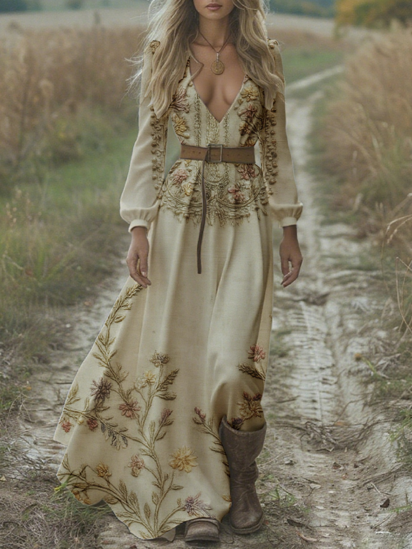 boho floral dresses sold on Temu United States