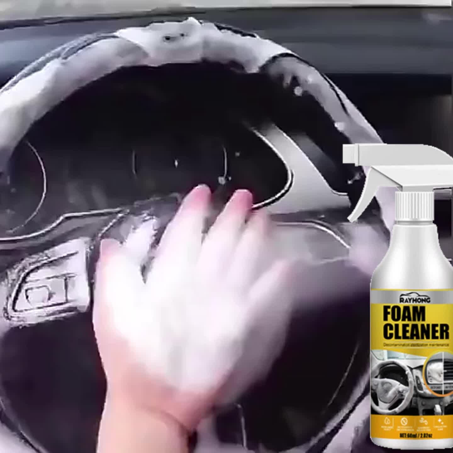 Car Foam Cleaner Spray Multifunctional Leather Steering - Temu