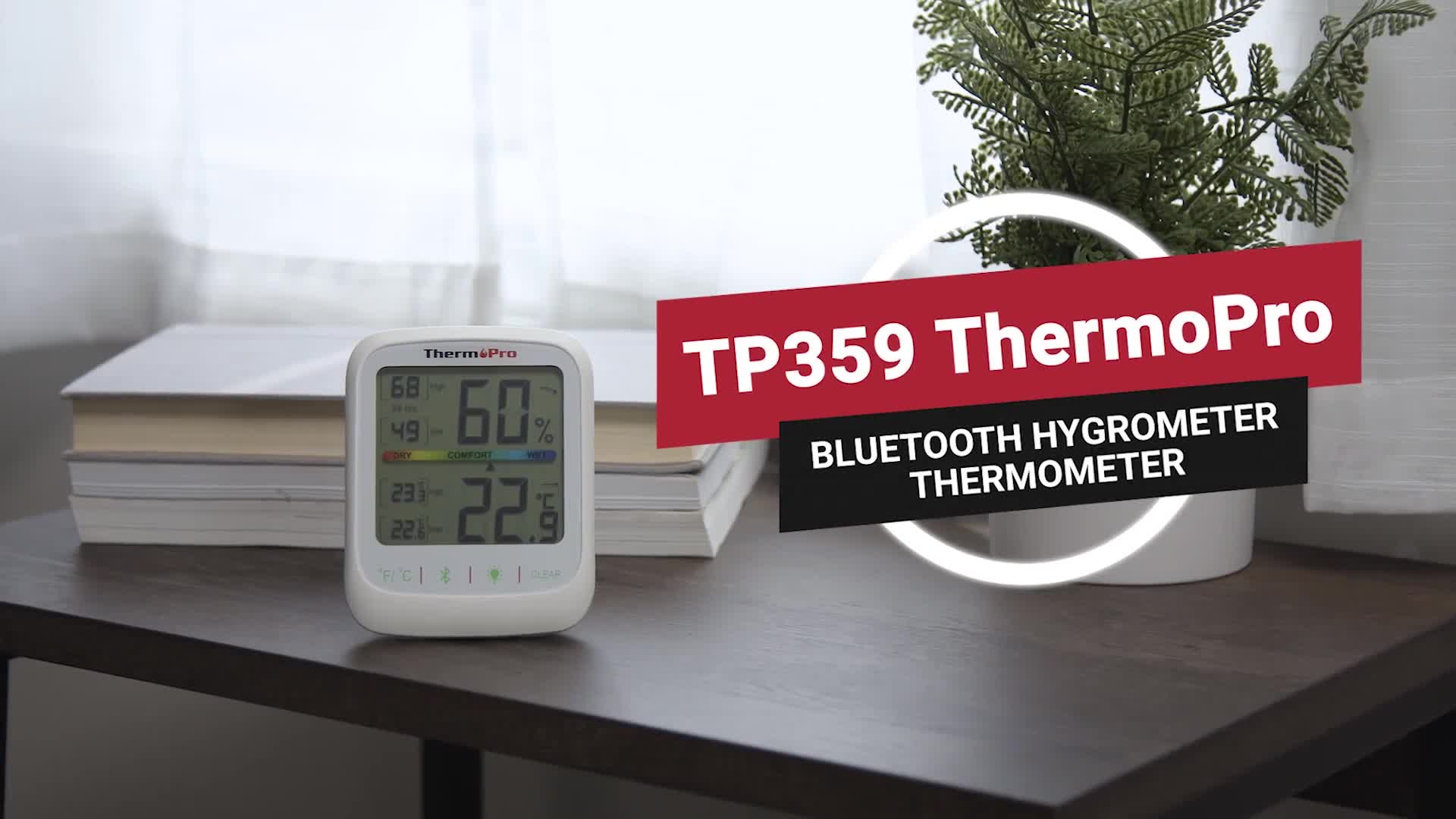 Tp359 Bt Hygrometer Thermometer: Monitor Temperature - Temu