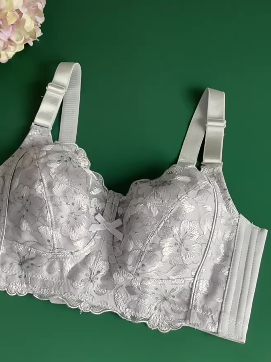 Contrast Lace Wireless Bra Comfy Breathable Full Coverage - Temu United  Kingdom