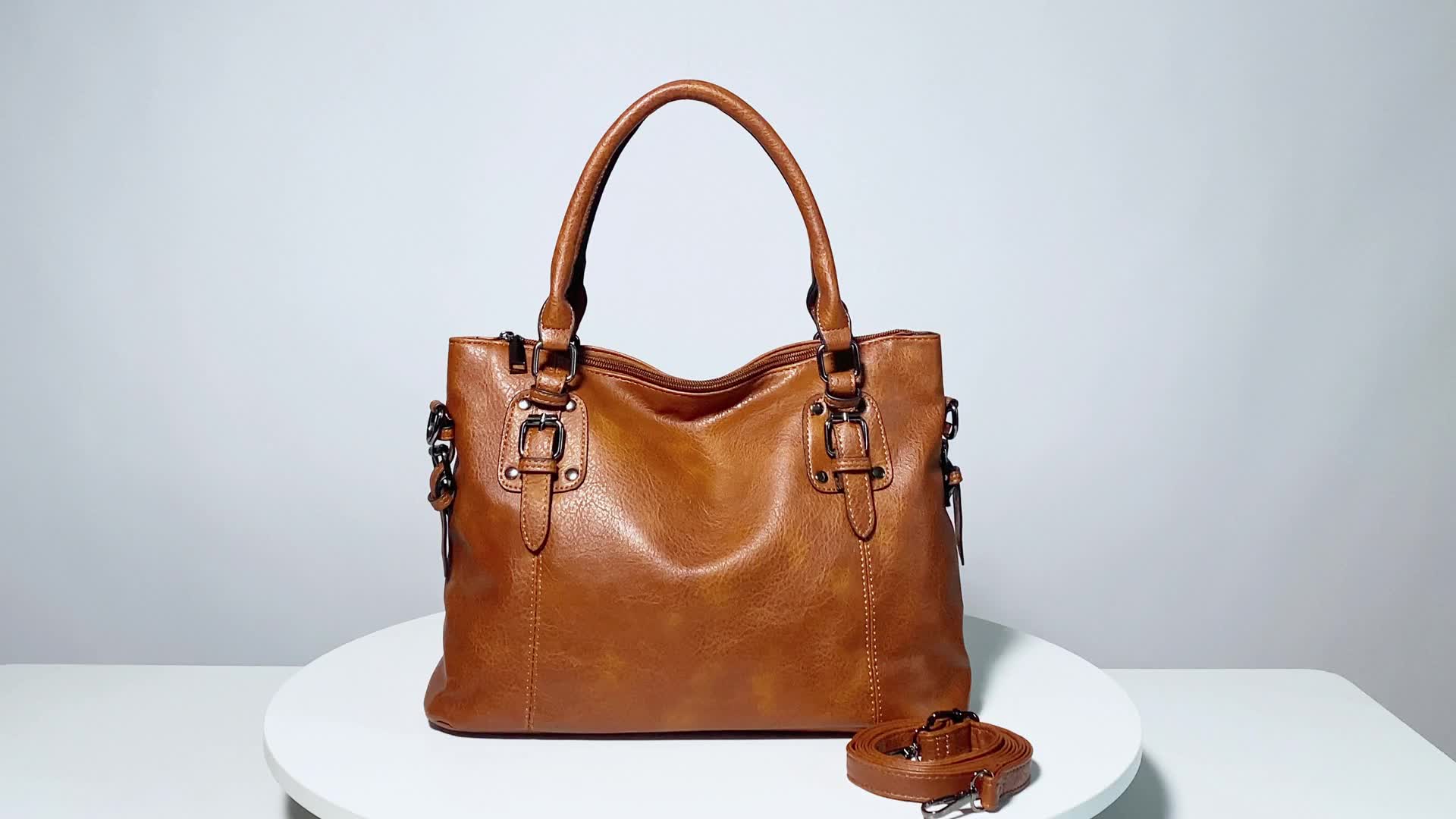 Bolsos De Cuero De PU Para Mujer Bolso De Mano Suave - Temu