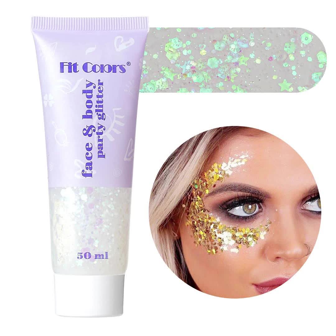 Glitter Gel Mermaid Scale Face Body Glitter Lip Gloss - Temu