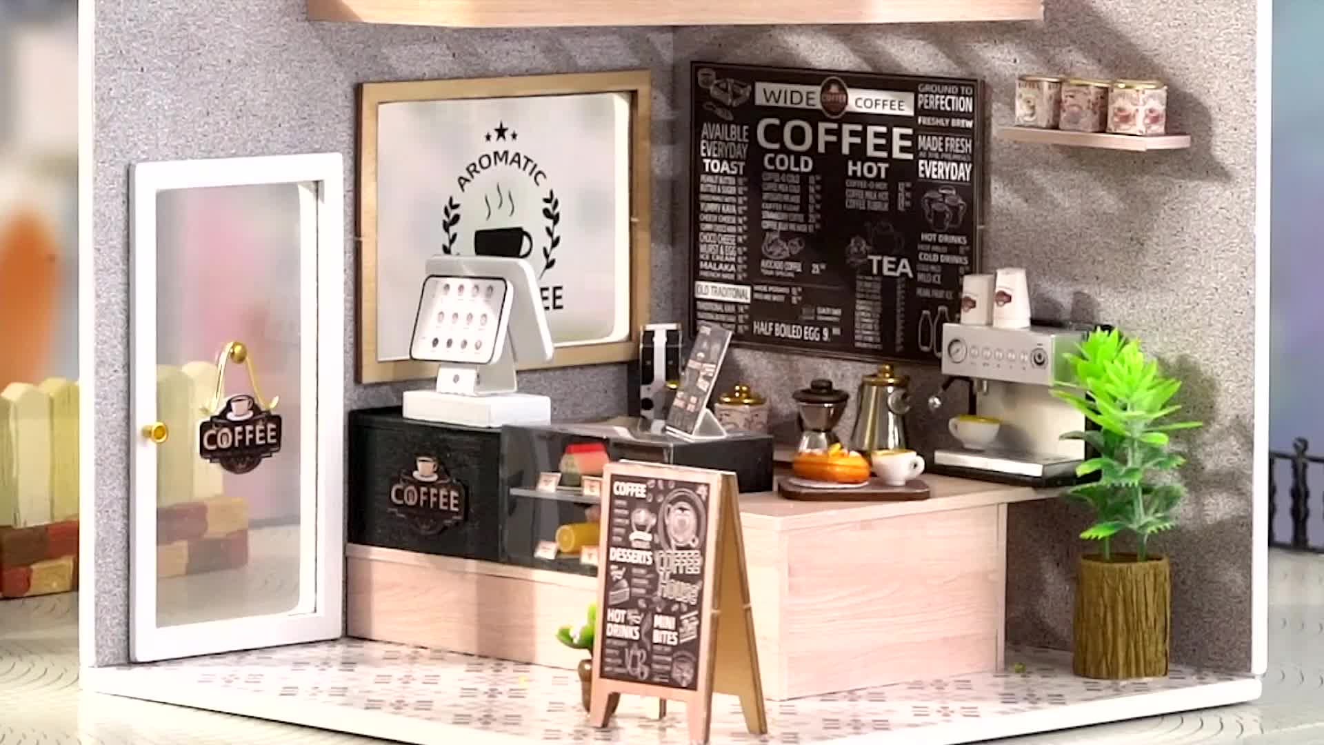 Diy Coffee Shop House Home Decorations With Furniture - Temu