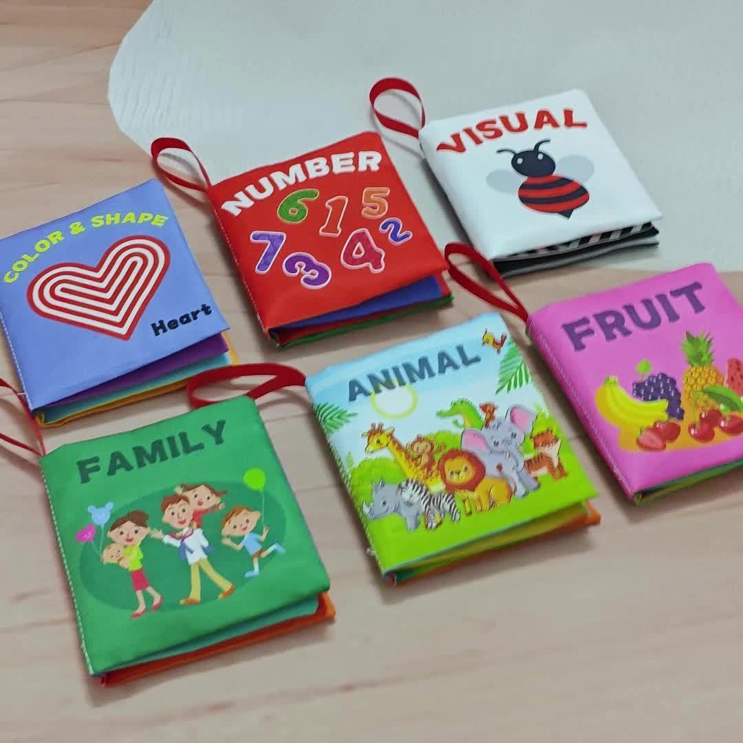 Washable Tear-Resistant Cloth Book, Infant Sensory Toy
