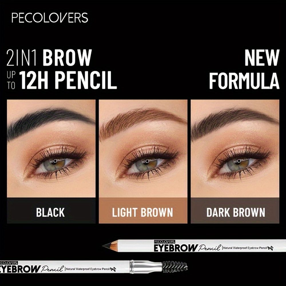 2pcs Natural Double-Ended Makeup Brush Set for All Skin Tones